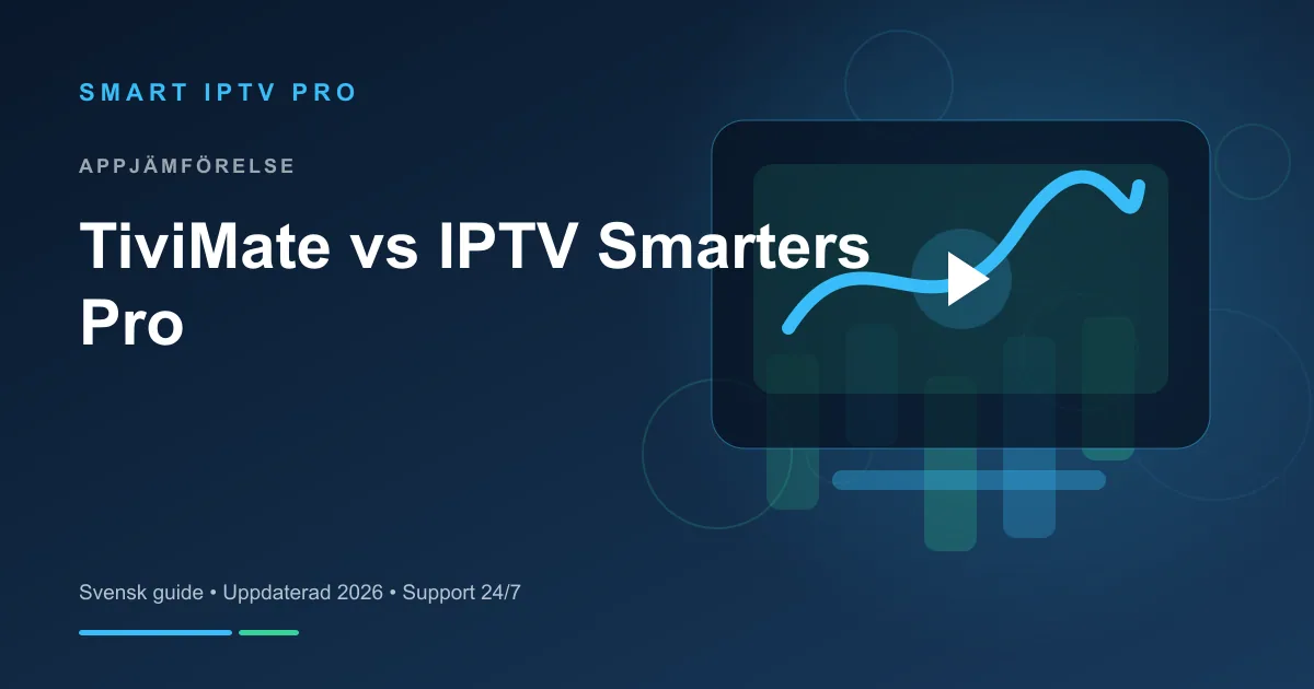 TiviMate IPTV 2026 — Bästa Android TV Appen för Smart IPTV Pro – svensk guide från Smart IPTV Pro