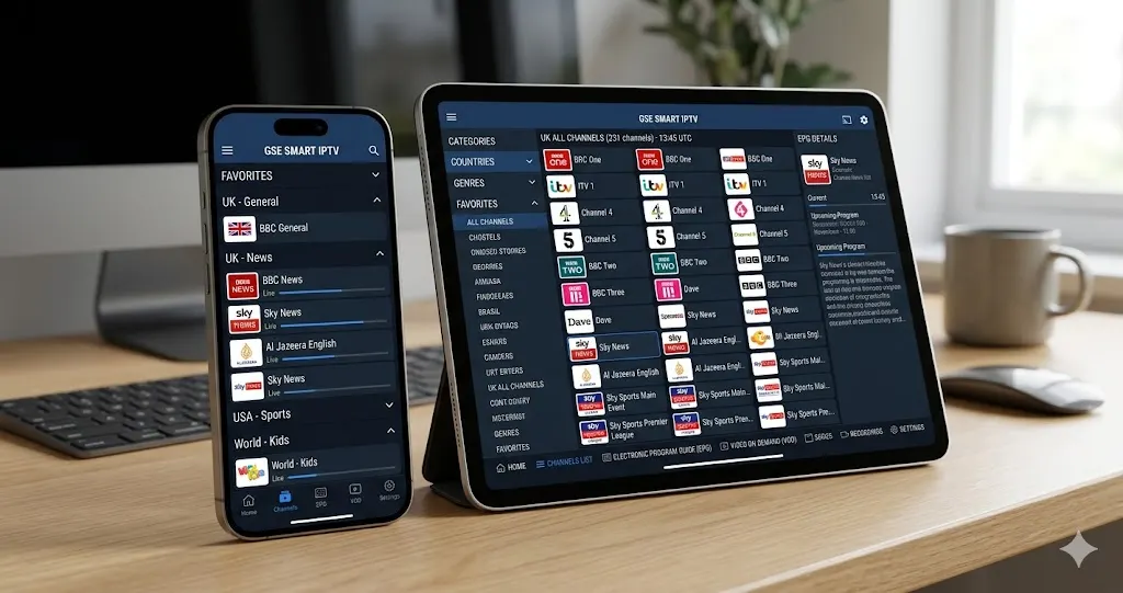 GSE Smart IPTV 2026 — Bästa IPTV Appen för iPhone – svensk guide från Smart IPTV Pro